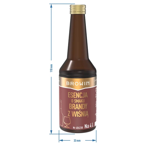 Essens med smag af brandy med kirsebær 40 ml til 4 l - 7