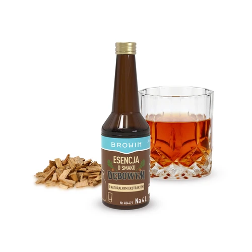 Essens med smag af egetræ med naturlig aroma og ekstrakt - 40 ml, til 4L - 3