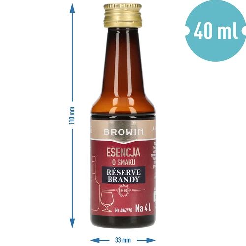 Essens med smag af Reserve Brandy, 40 ml, til 4 L - 7