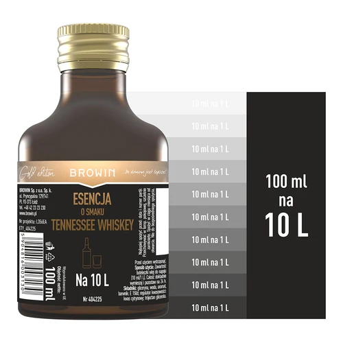 Essens med smag af Tennessee whiskey til 10 L - 100 ml - 5