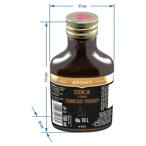 Essens med smag af Tennessee whiskey til 10 L - 100 ml - 6