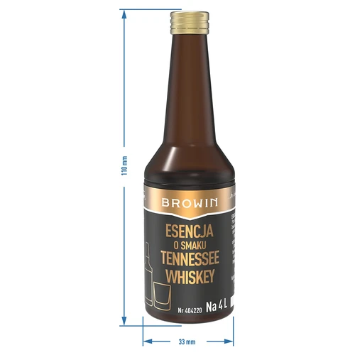 Essens med smag af Tennessee whiskey til 4 L - 40 ml - 8
