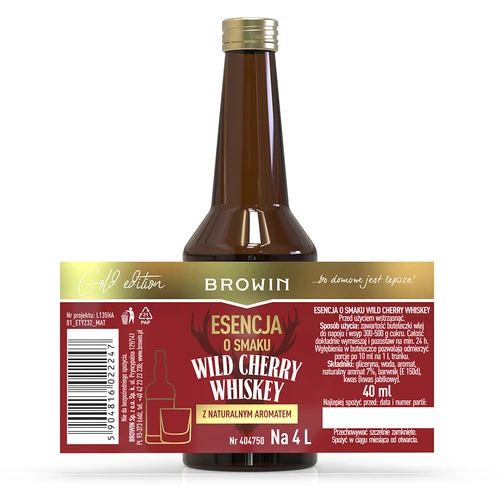 Essens med smag af Wild Cherry Whiskey 40 ml - 4