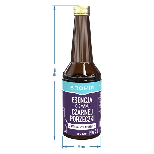 Essens med solbærsmag med naturlig aroma til 4 L - 40 ml - 8