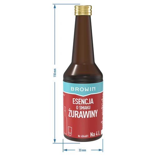 Essens med tranebærsmag til 4 L - 40 ml - 8