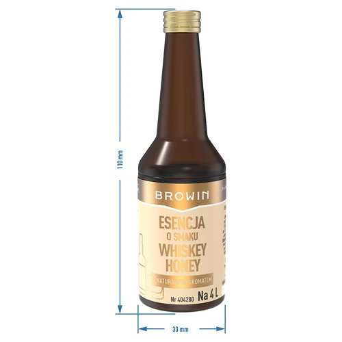 Essens med Whiskey Honey smag til 4 L - 40 ml - 8