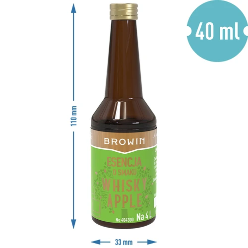 Essens med Whisky Apple-smag - 40 ml, til 4L - 7