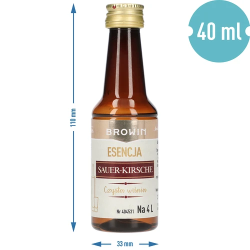 Essens Sauer-Kirsche - Klar kirsebær, 40 ml, til 4 L - 8