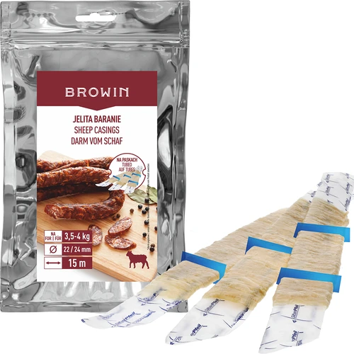 Fåretarme - fi 22/24 mm, på strimler, 15 m - 3