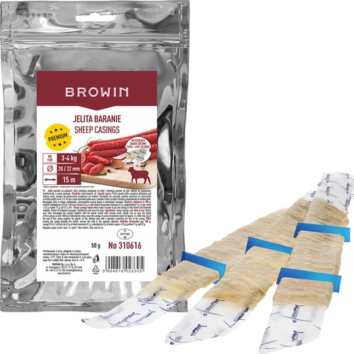 Fåretarme på strimler 20/22, 15 m - 3