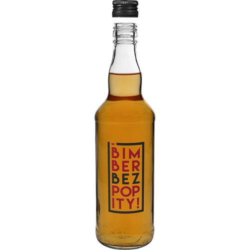 Flaske 0,5 L med låg og 2-farvet tryk Bimber Uden Chaser - 4 stk. - 5