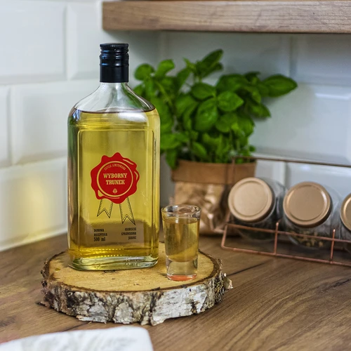 Flaske 500 ml med skruelåg, tryk „Wyborny Trunek”, 1 stk. - 7