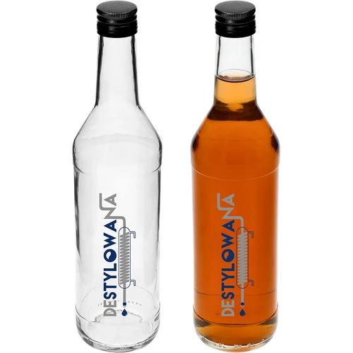 Flaske 0,5 L med låg og tryk Destilleret - 4 stk. - 4
