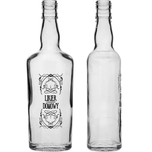 Flaske 0,5 L med låg og tryk Hjemmelavet likør - 4 stk. - 5