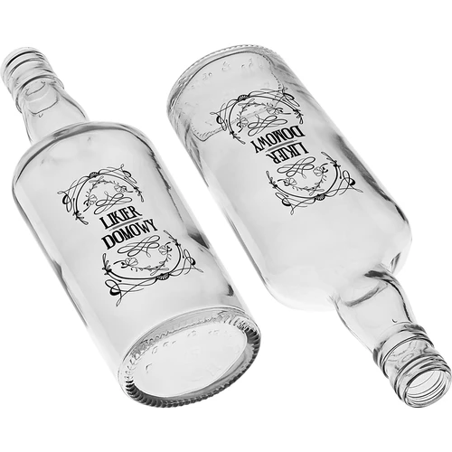 Flaske 0,5 L med låg og tryk Hjemmelavet likør - 4 stk. - 8