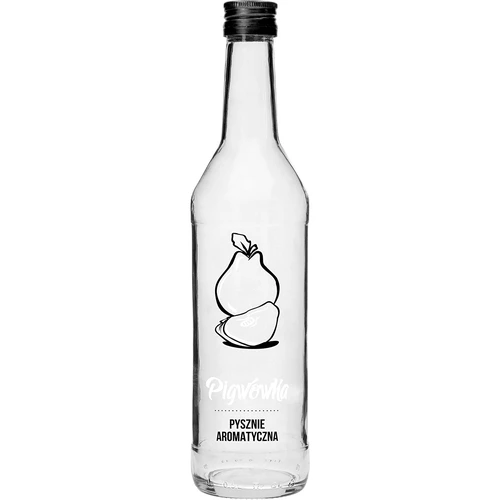 Flaske 0,5 L med skruelåg og tryk Kvede - 4 stk. - 5