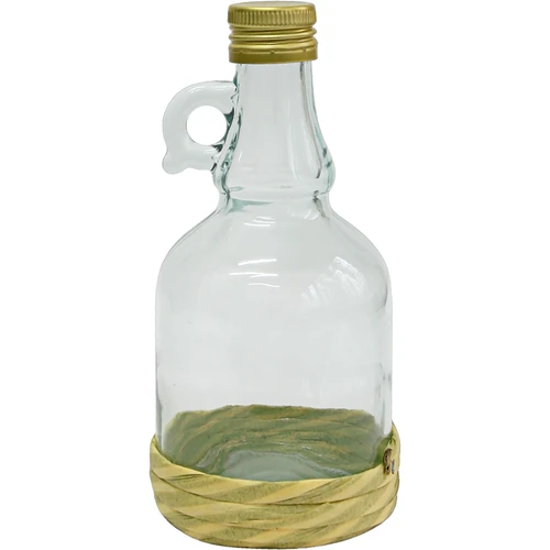 Flaske Gallone 0,5 L i fletning, med skruelåg  - 1 