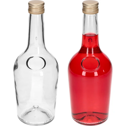 Flaske GLORIA 0,5 L, med gyldent skruelåg Ø28, 1 stk. - 3