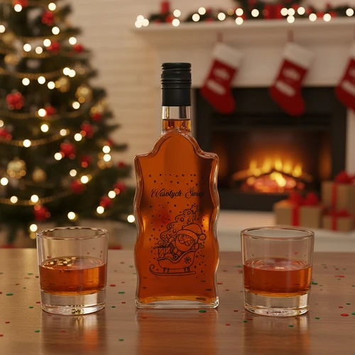 Klasztorna-flaske 500 ml med skruelåg, tryk "Julemanden", 1 stk. - 6