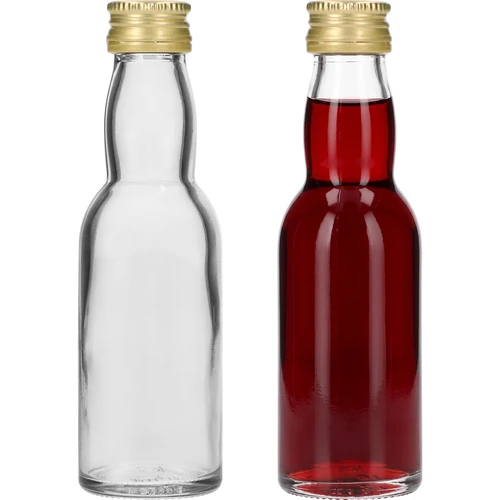 Flaske 'Maluch' med gyldent skruelåg, 40 ml, 10 stk. - 4