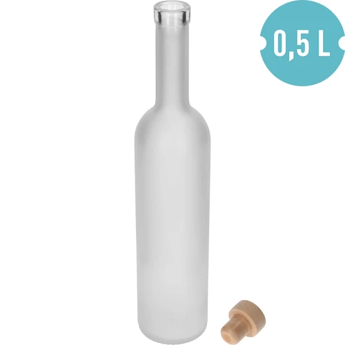 Flaske ”Frostet” 0,5 L med prop, 1 stk. - 2