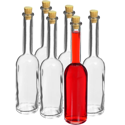 Flaske til likør 100 ml 6 stk. + 6 propper - 2