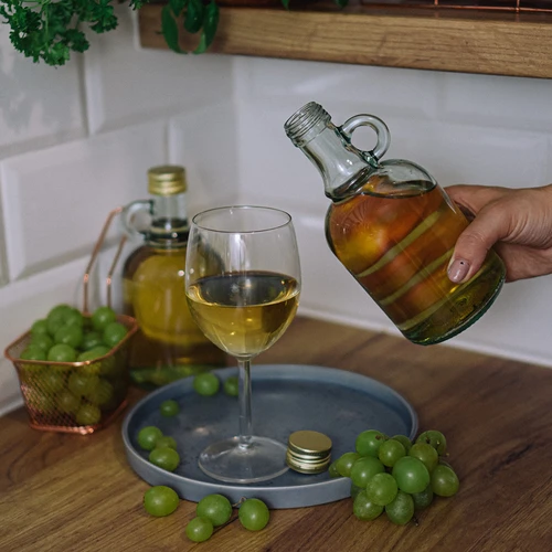Gallone flaske uden flet, med skruelåg 0,5 L - 5