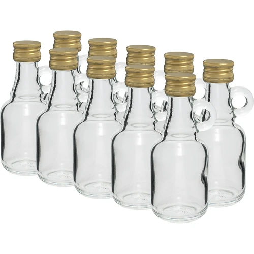 Galonflaske 40ml med låg - 10 stk.  - 1 