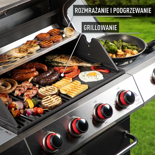 Gasgrill dragON BBQ101, 11,7 kW, sort-sølv - 6