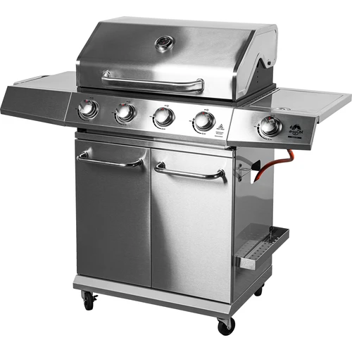 Gasgrill dragON BBQ201, 18,8 kW, sølv  - 1 