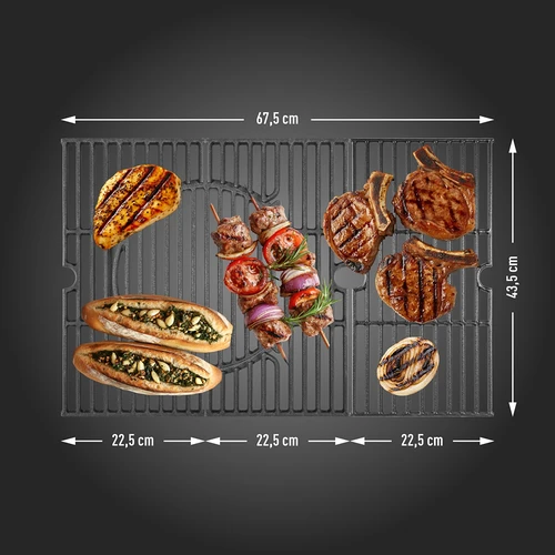 Gasgrill dragON BBQ201, 18,8 kW, sølv - 9