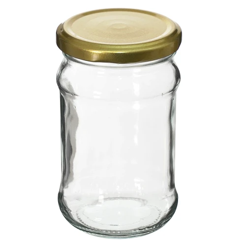 Glas TO 300 ml med gyldent låg fi 66 - 6 stk. - 2