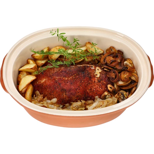 Glaseret romersk gryde 4,5 L (meander) - 11