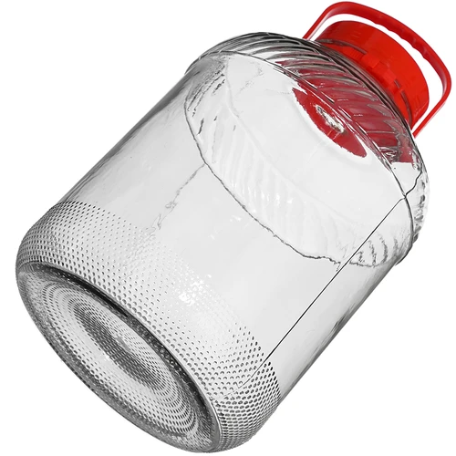 Glaskrukke 15 L med plastiklåg - 4