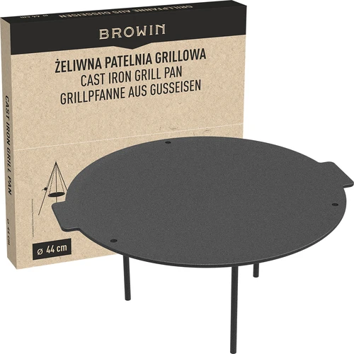 Grillpande, støbejern, ø 44 cm - 10