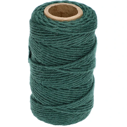 Grøn bomuldssnor 2 mm/55 m/100 g  - 1 