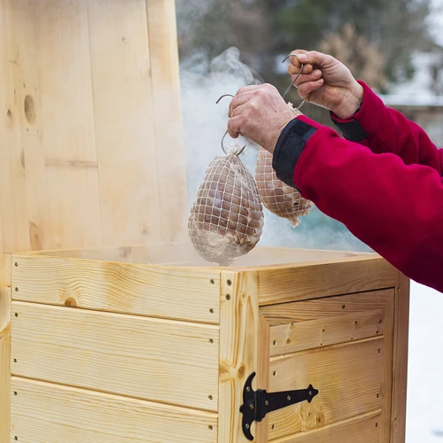 Have røghus i træ 200 L – dragON Wood 100E med elektrisk varmeelement og controller - 15