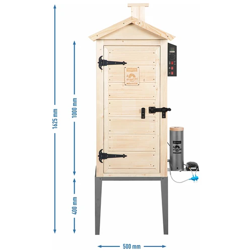 Have røghus i træ 200 L – dragON Wood 100E med elektrisk varmeelement og controller - 13