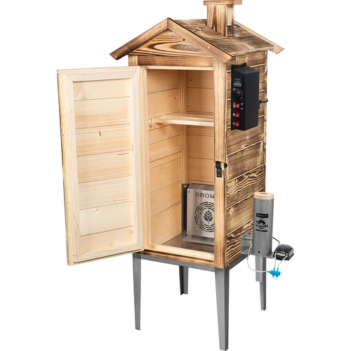 Have-rygeovn 200 L dragON Wood 100E - i brændt træ, med elektrisk varmeelement og styring - 3