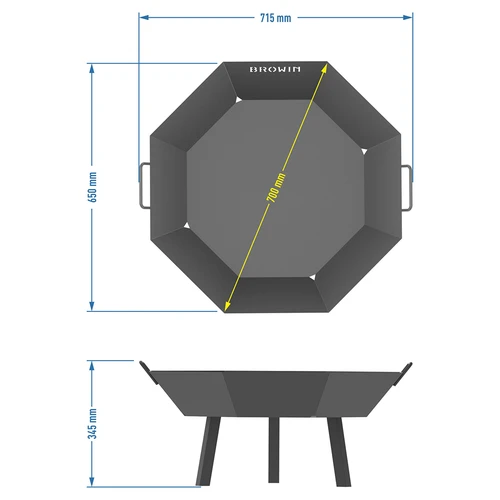 Havebålplads ø 70 cm - loftstil - 8