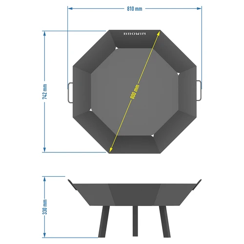 Havebålplads ø 80 cm - loftstil - 7