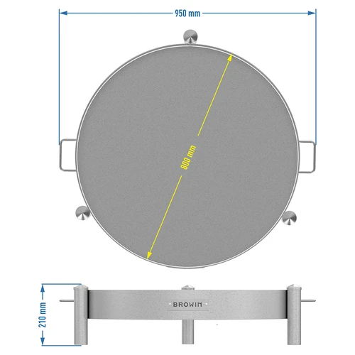 Havebålplads ø 80 cm svejset - 10