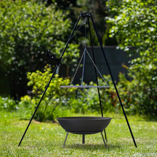 Havepejs med rist, Ø55 cm, rund, skål - 10