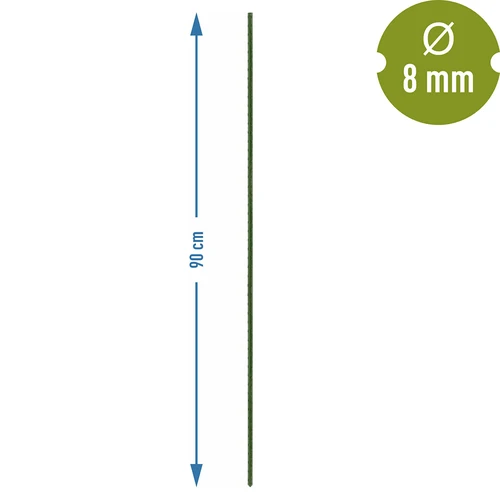 Havepinde Bioogród – belagt stål, 0,9 m, fi 8 mm, 10 stk. - 3