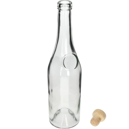 Herbowa-flaske 500 ml med svampeformet naturkorkprop, 1 stk. - 2