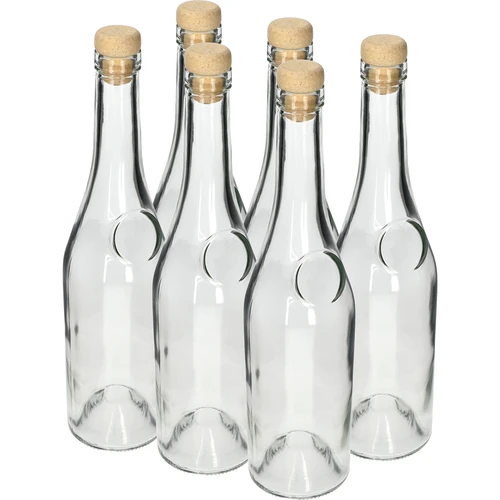 Herbowa-flaske 500 ml med svampeformet naturkorkprop, 1 stk. - 7