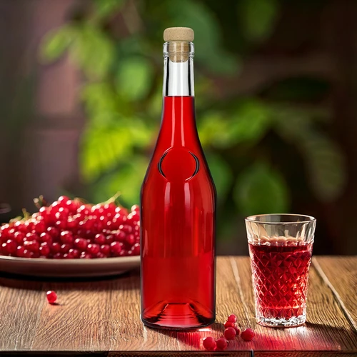 Herbowa-flaske 500 ml med svampeformet naturkorkprop, 1 stk. - 9