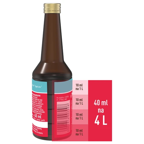 Hindbæressens med naturlig aroma til 4 L – 40 ml - 5