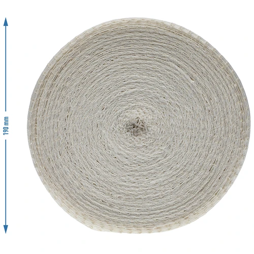 Hvidt kødnet med dimensioner 12,5 cm x 50 m, med termisk modstand op til 220°C - 4
