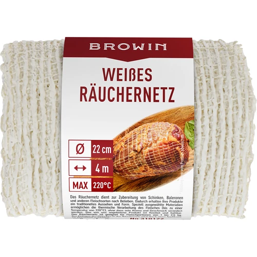 Hvidt røgenet 22 cm x 4 m op til 220°C - 3